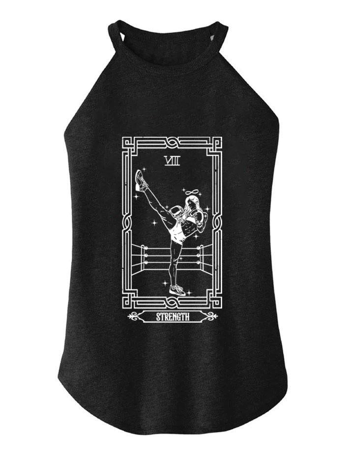 THE KICK STRENGTH TAROT ROCKER COTTON TANK