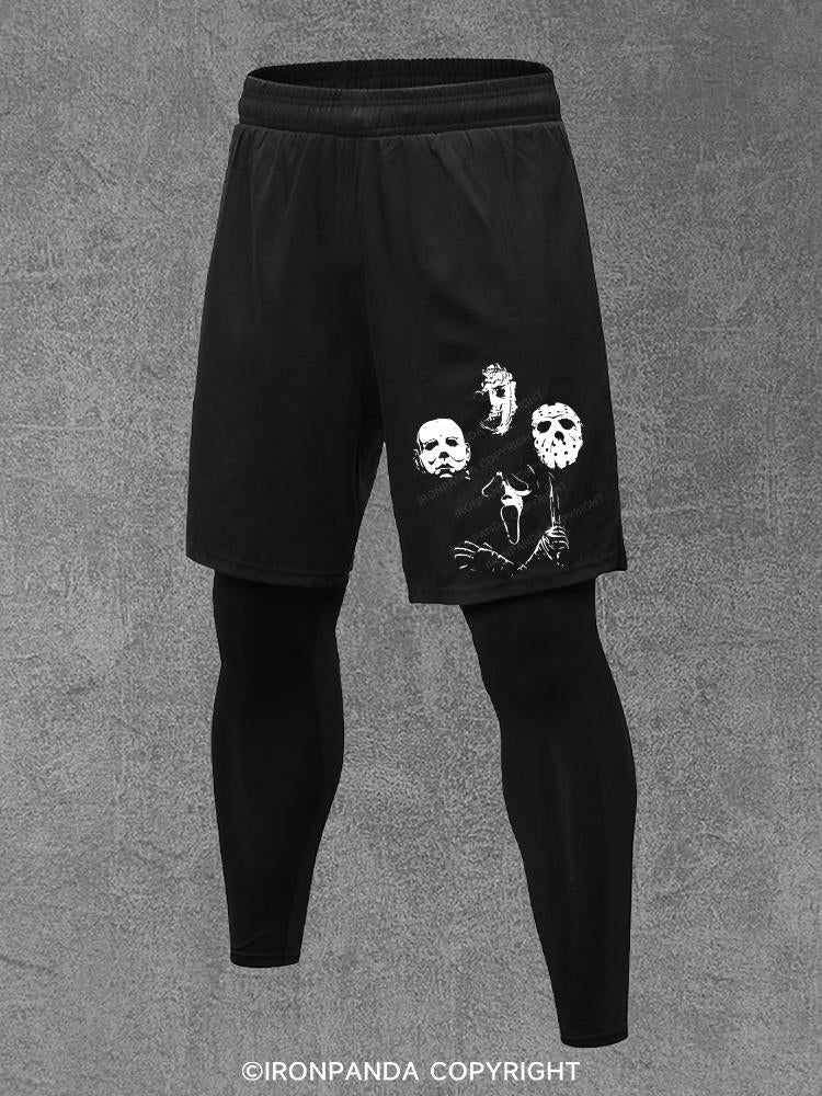 Halloween Fitness Night Performance Training Pants