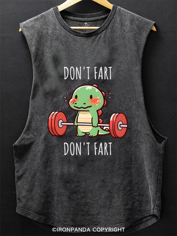 Don't Fart，don't Fart  SCOOP BOTTOM COTTON TANK
