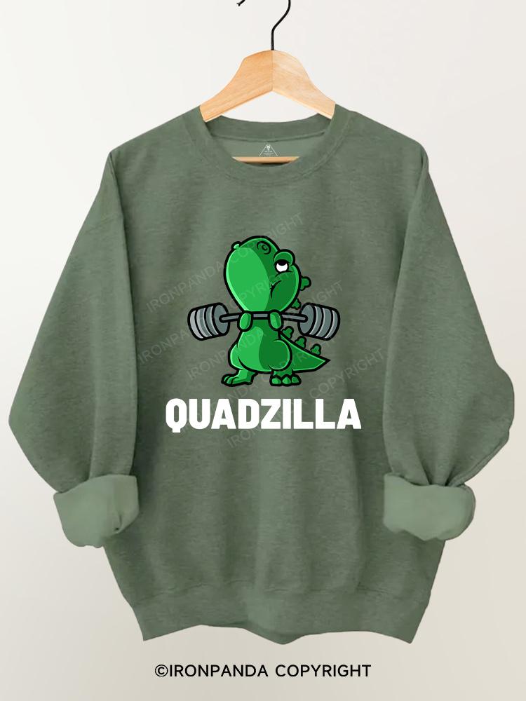 Quad Dinosaur Exercise Gym Sweatshirt