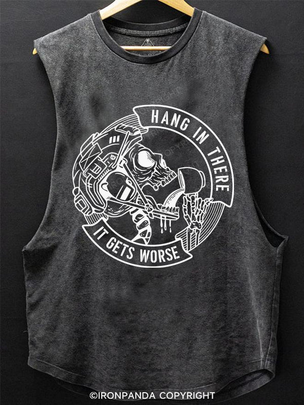 Workout cutoff SCOOP BOTTOM COTTON TANK