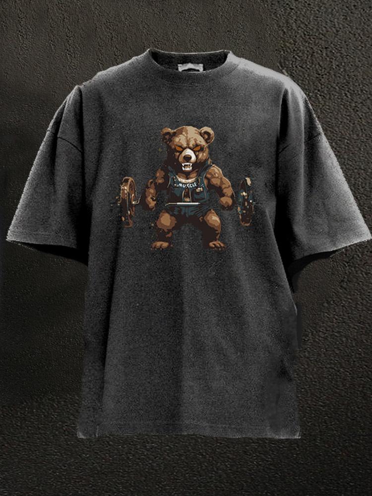 Muscle Bear Washed Gym Shirt