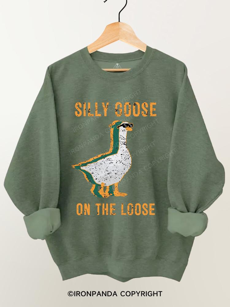 Silly Goose on the loose  Gym Sweatshirt