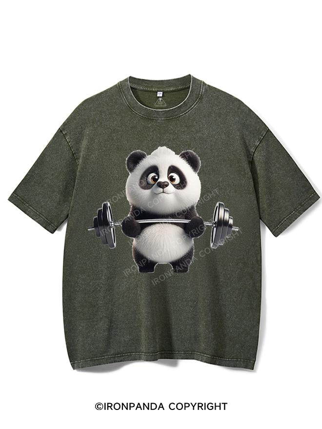 PANDA GOING BEAST MODE VINTAGE GYM SHIRT