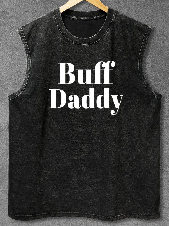 buff daddy Washed Gym Tank