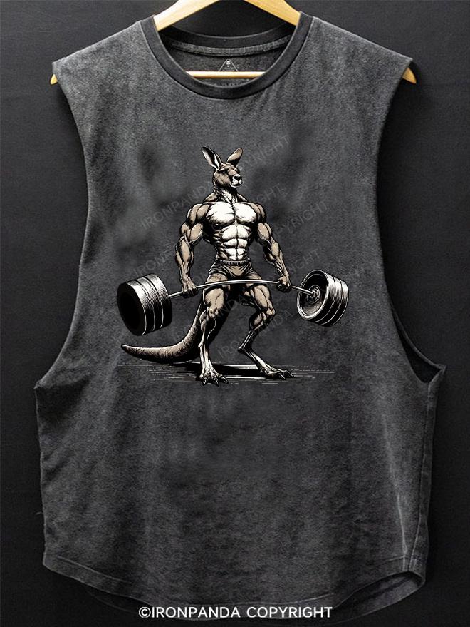 barbell Weightlifting kangaroo SCOOP BOTTOM COTTON TANK