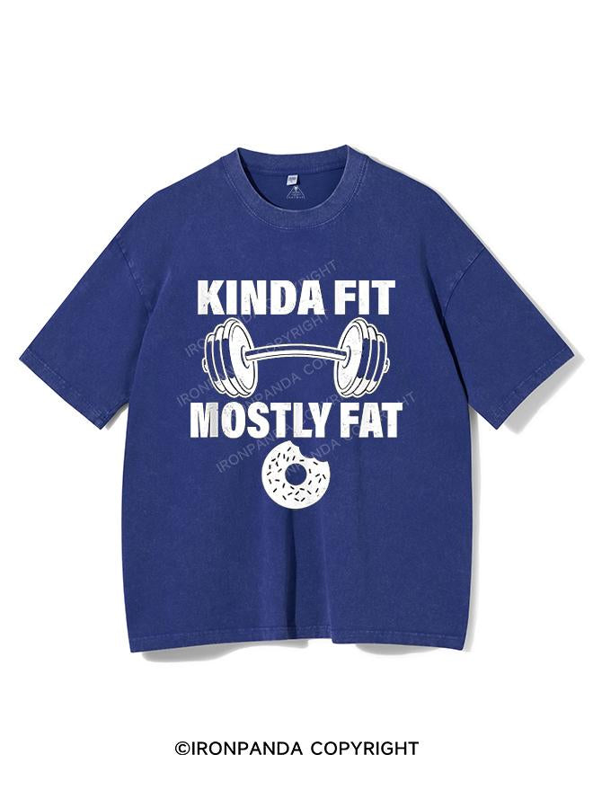 KINDA FIT MOSTLY FAT VINTAGE GYM SHIRT