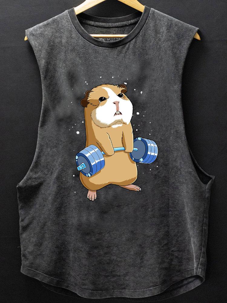 capybara deadlift SCOOP BOTTOM COTTON TANK