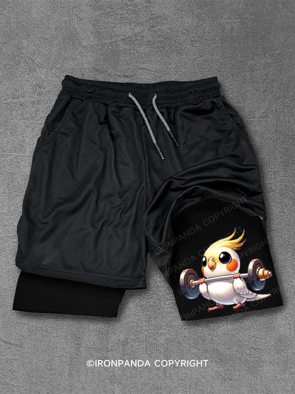 Cockatiel Weightlifting Performance Training Shorts