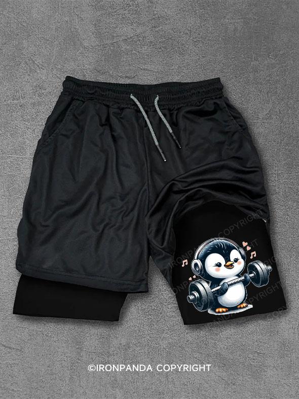 barbell weightlifting penguin Performance Training Shorts