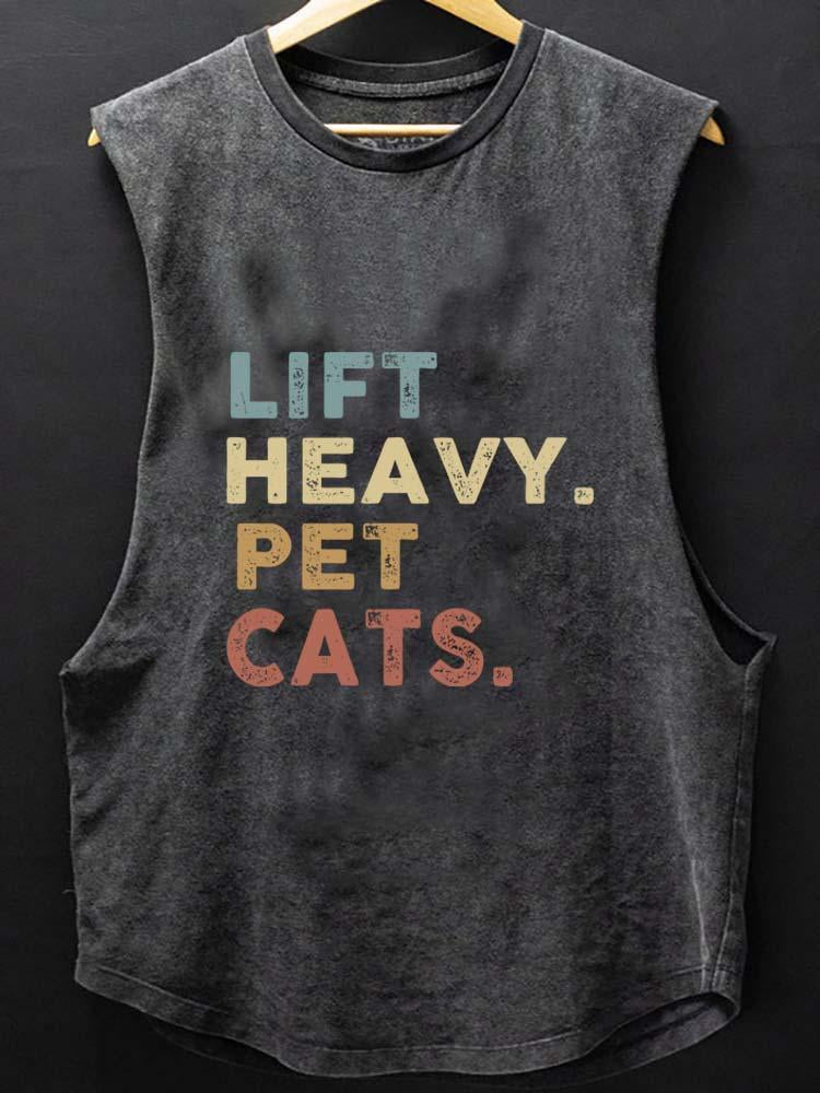 Colorful lift heavy pet cats SCOOP BOTTOM COTTON TANK