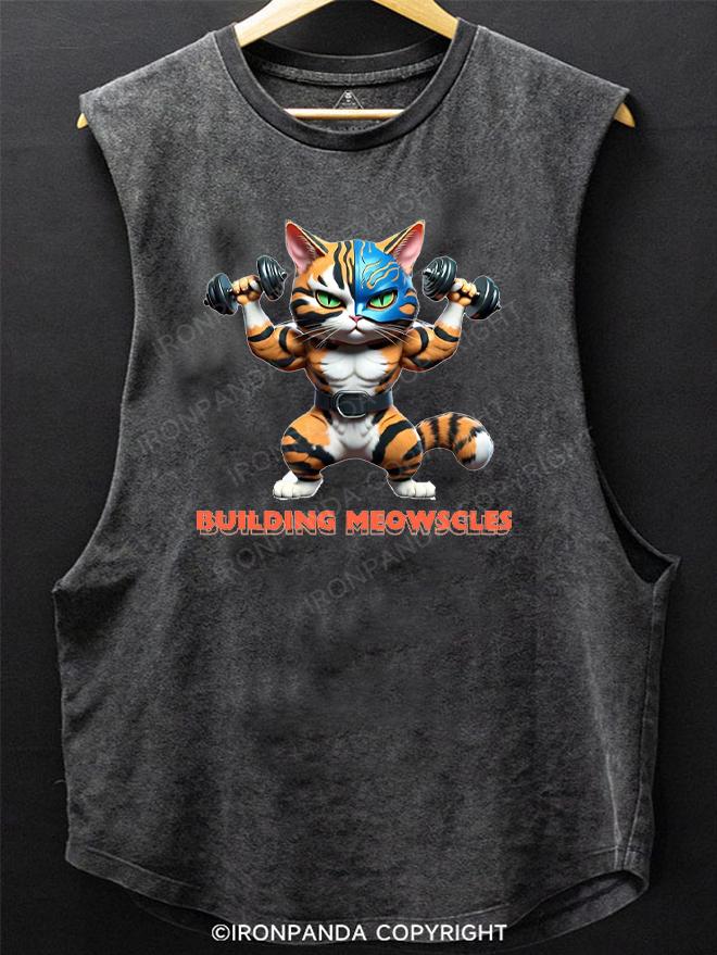 Building Meowscles SCOOP BOTTOM COTTON TANK