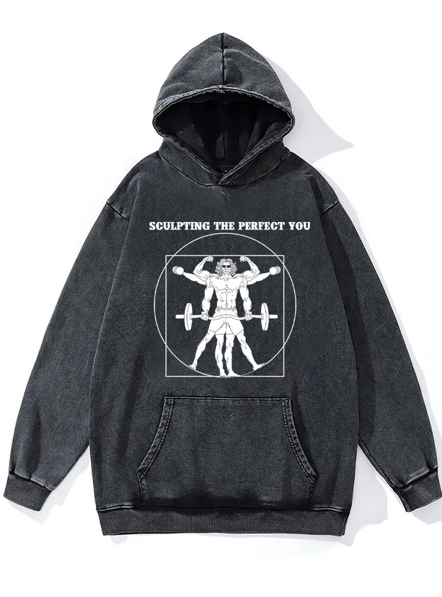 sculpting the perfect you Washed Gym Hoodie