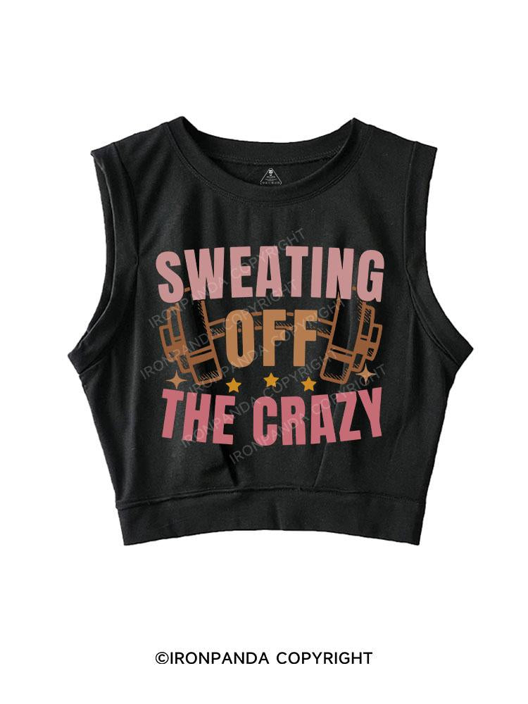 SWEATING OFF THE CRAZY SLEEVELESS CROP TOPS