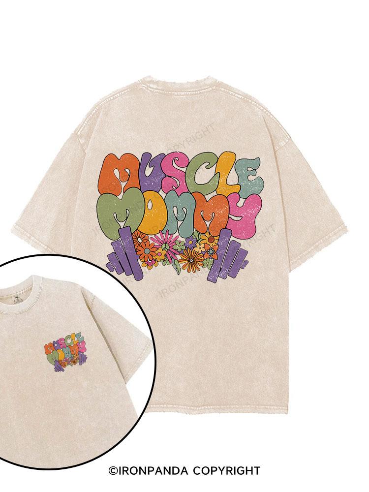 Muscle Mom  printed Gym Shirt