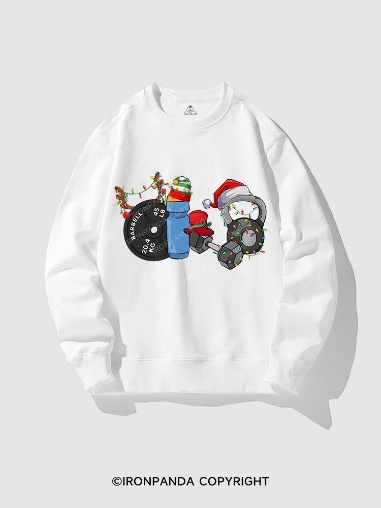 CHRISTMAS STYLE IN THE GYM CREWNECK Sweatshirt