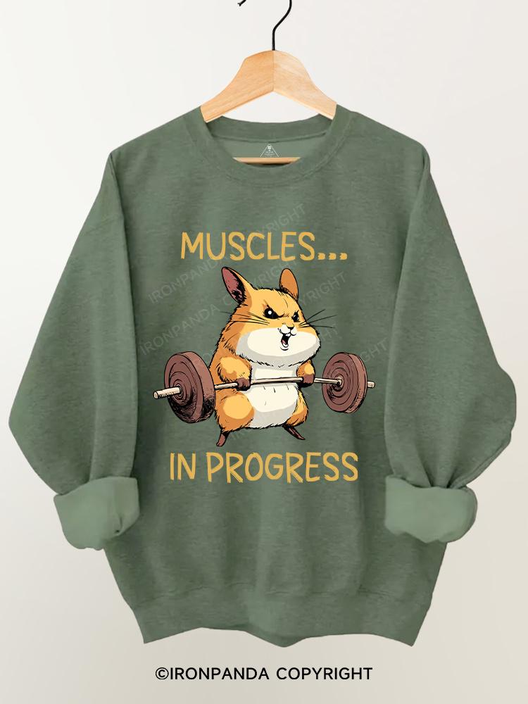 MUSCLES IN PROGRESS Gym Sweatshirt