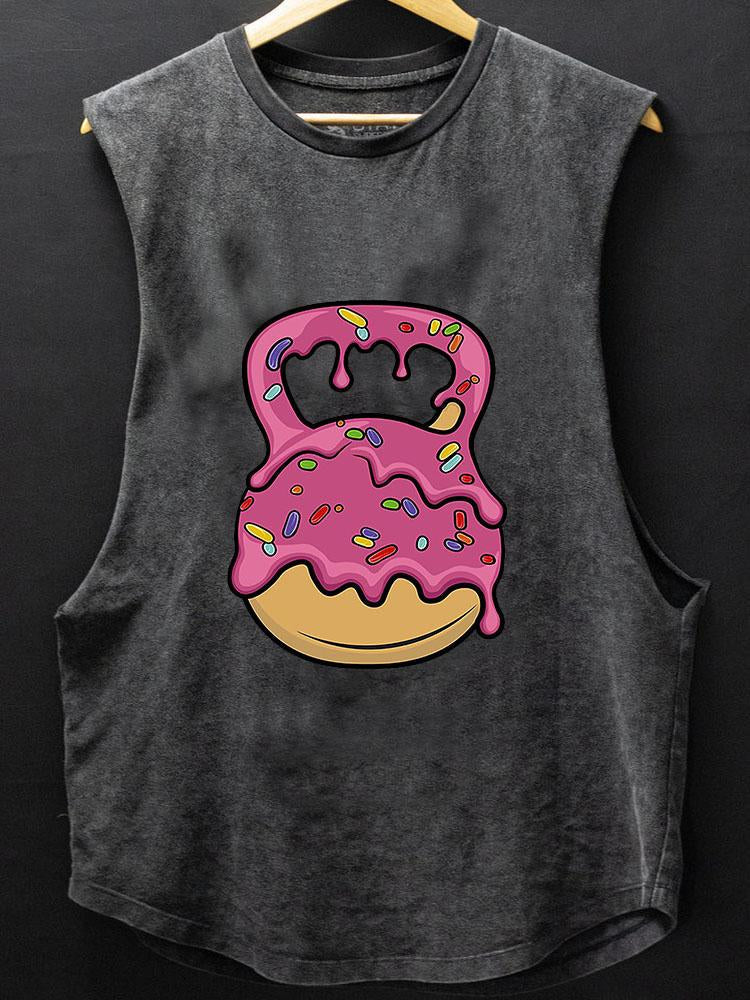 Delicious Donut Kettlebell SCOOP BOTTOM COTTON TANK