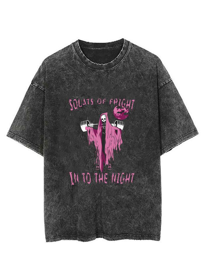 SQUATS OR FIGHT INTO THE NIGHT VINTAGE GYM SHIRT