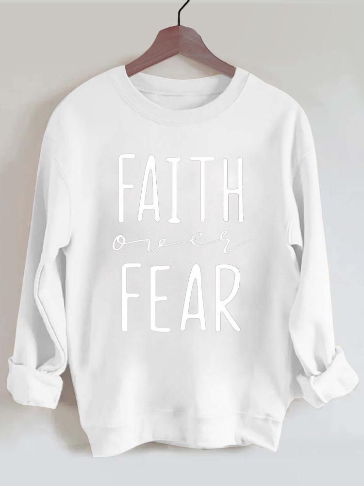 Faith Over Fear Vintage Gym Sweatshirt