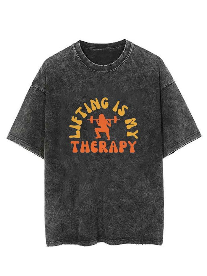 Lifting Is My Therapy Vintage Gym Shirt