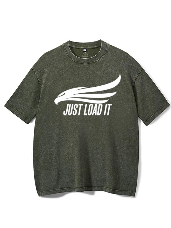 JUST LOAD IT Washed Gym Shirt