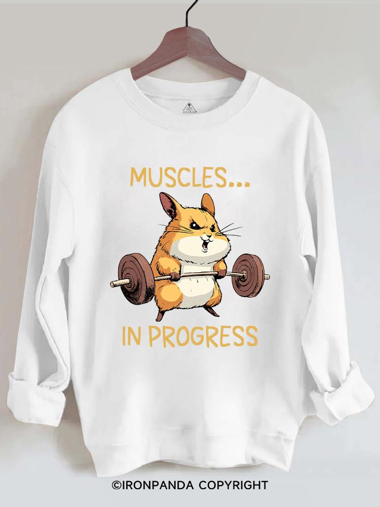 MUSCLES IN PROGRESS Gym Sweatshirt