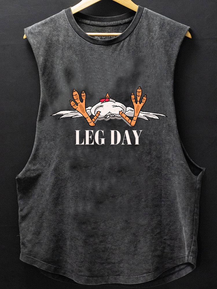 LEG DAY TIRED COCK BOTTOM COTTON TANK