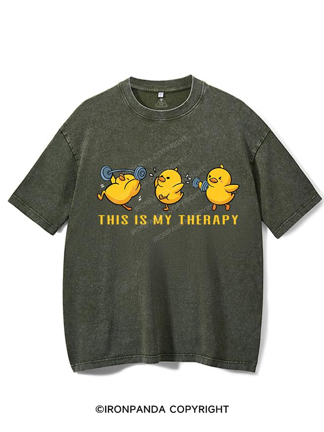 THIS IS MY THERAPY VINTAGE GYM SHIRT