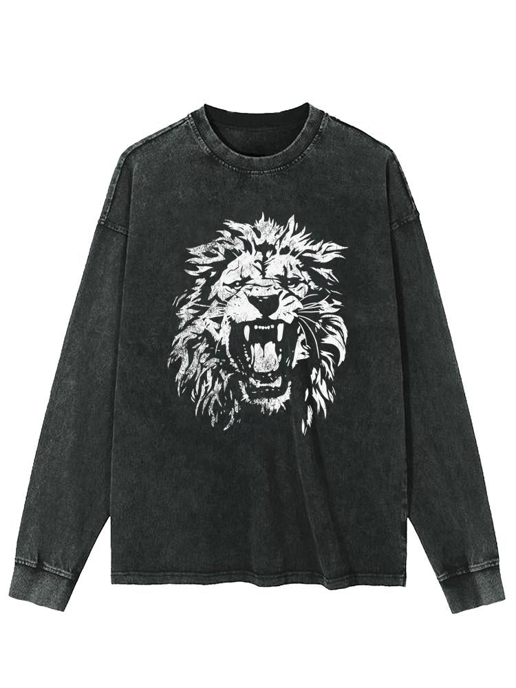 ROARING LION Washed Long Sleeve Shirt