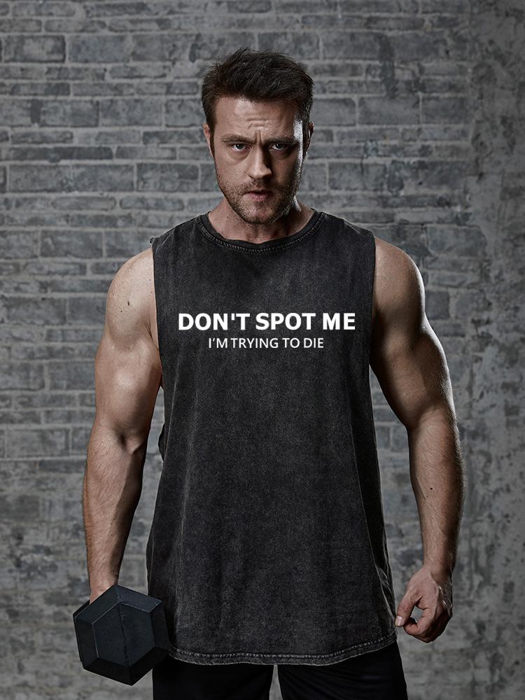 don't spot me SCOOP BOTTOM COTTON TANK