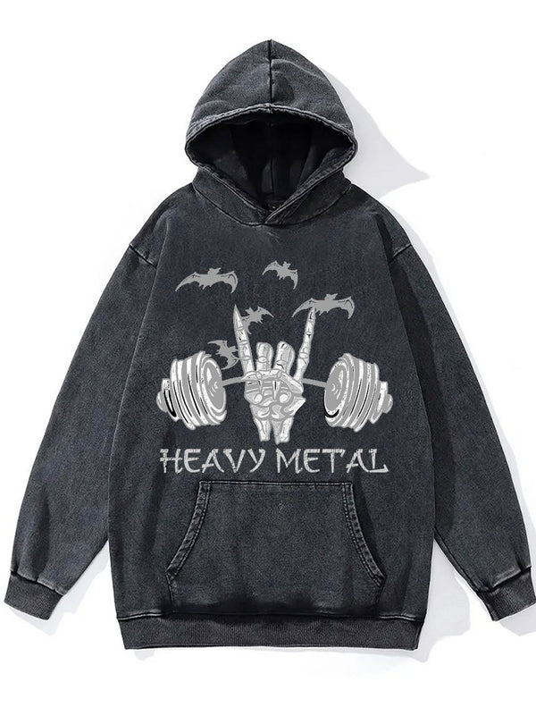 Heavy Metal Washed Gym Hoodie