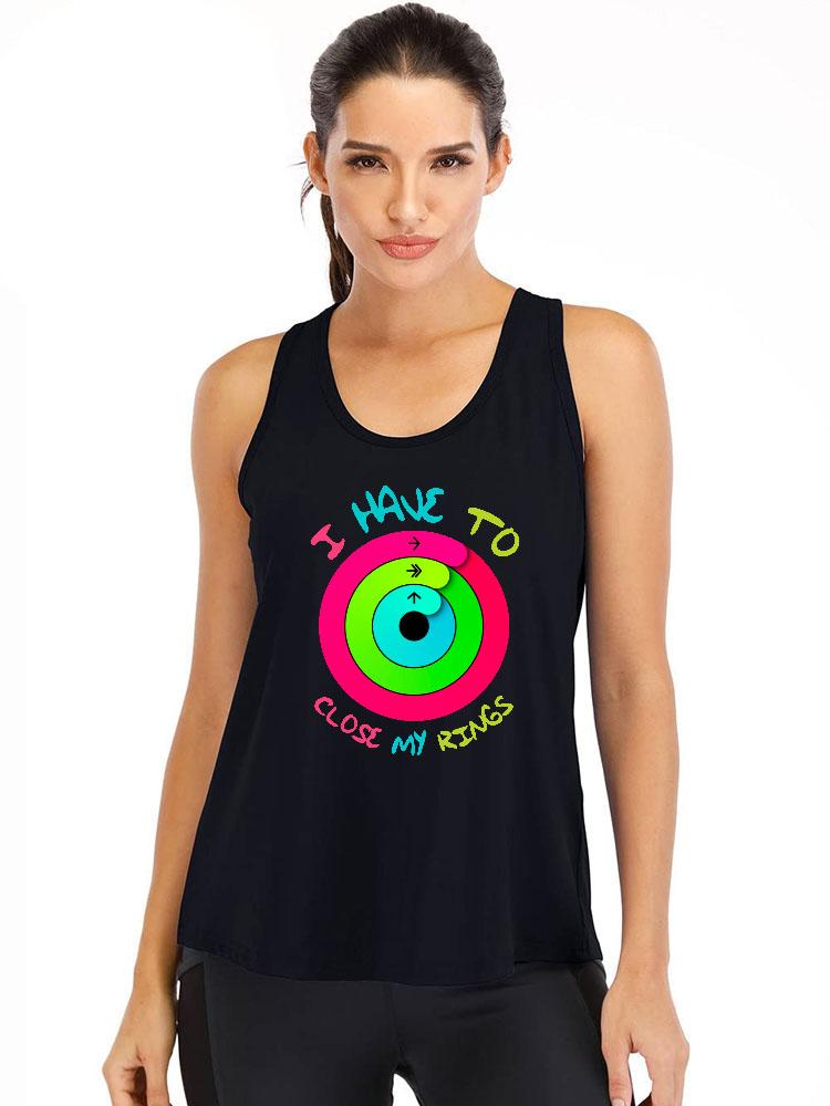 I HAVE TO CLOSE MY RINGS Cotton Gym Tank