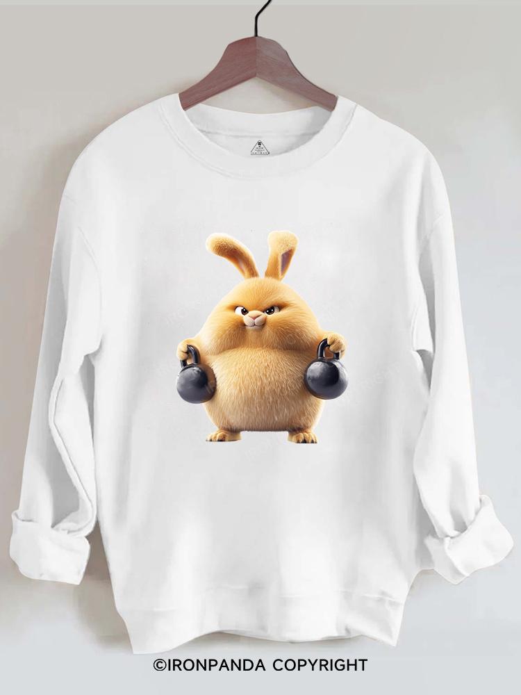 Kettlebell rabbit Gym Sweatshirt