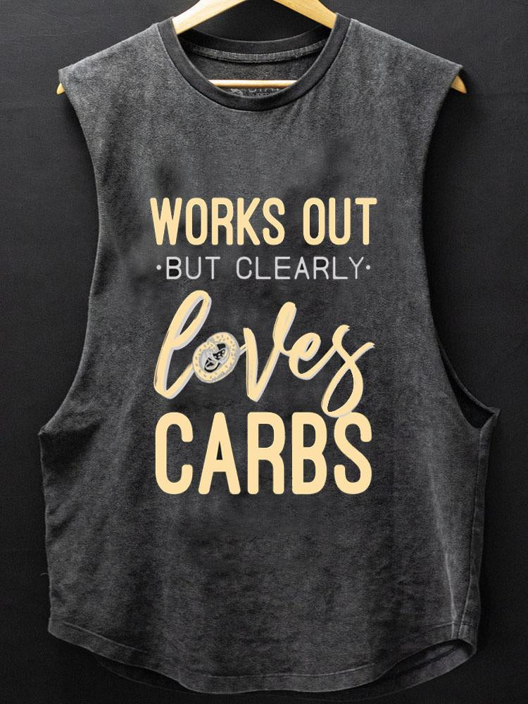 Clearly Loves CARBS SCOOP BOTTOM COTTON TANK