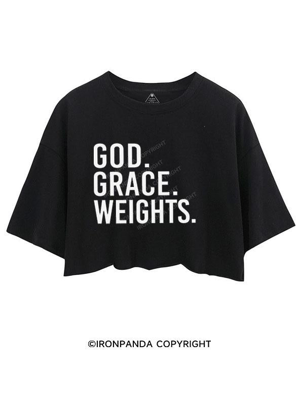 GOD GRACE WEIGHTS  CROP TOPS