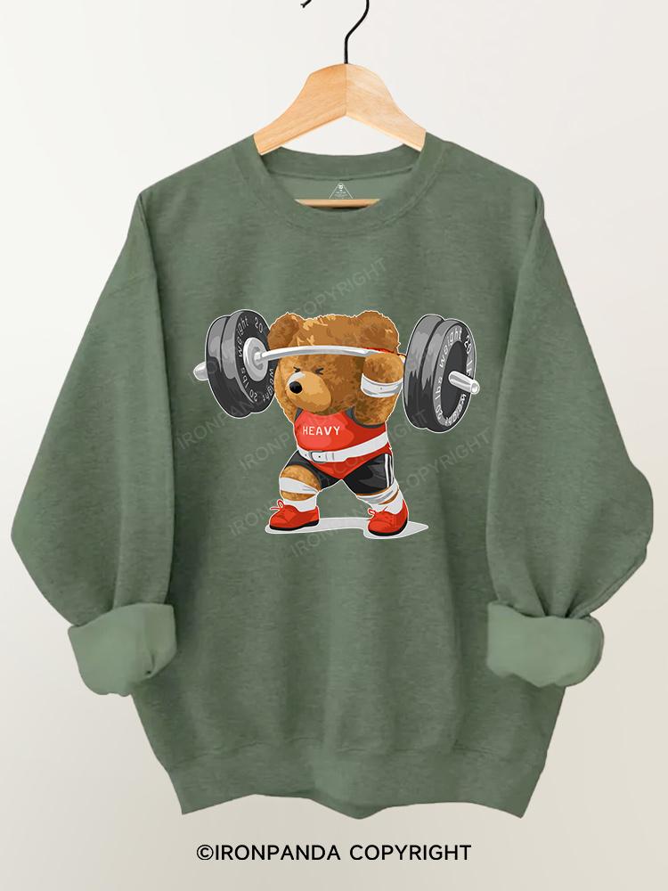 bear weightlifting Gym Sweatshirt