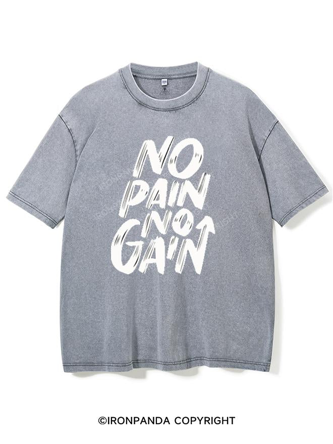 NO PAIN NO GAIN VINTAGE GYM SHIRT