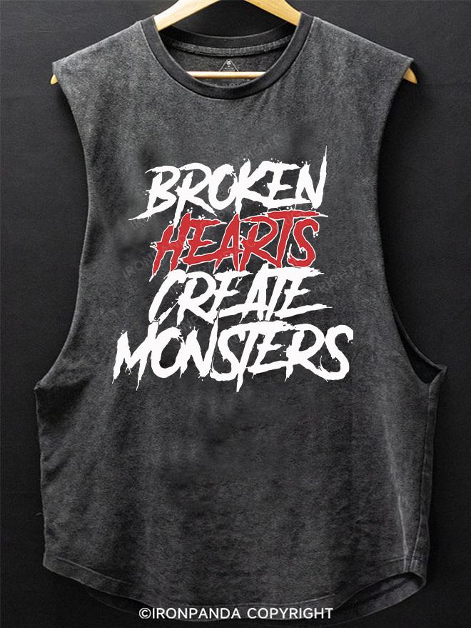 Broken Hearts Create Monsters SCOOP BOTTOM COTTON TANK