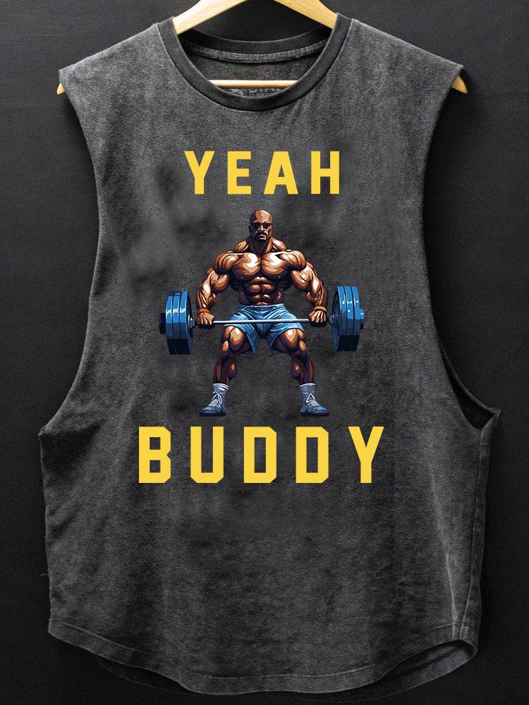 YEAH BUDDY Scoop Bottom Cotton Tank