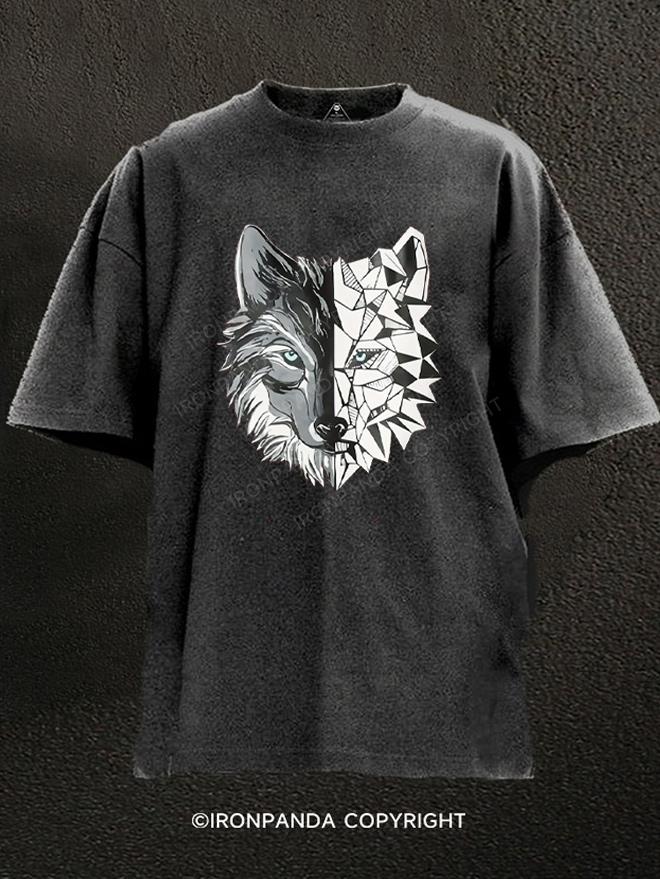 COOL Wolf Washed Gym Shirt