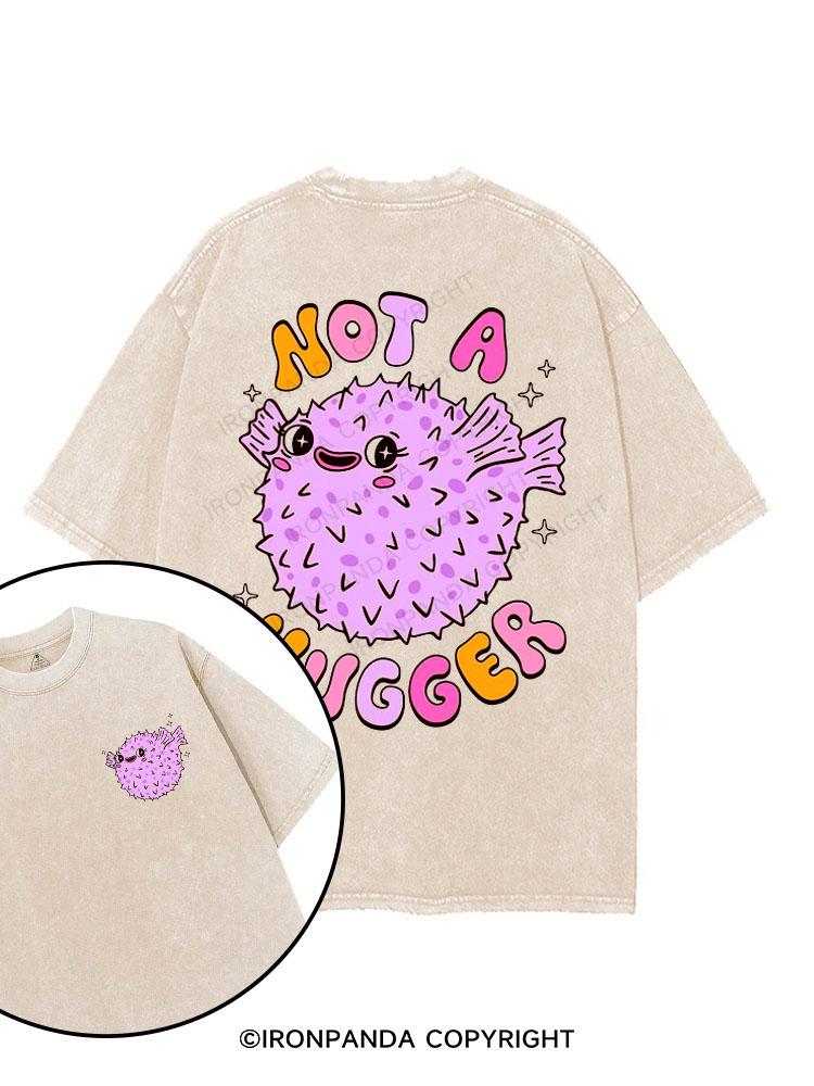 NOT A HUGGER printed Gym Shirt
