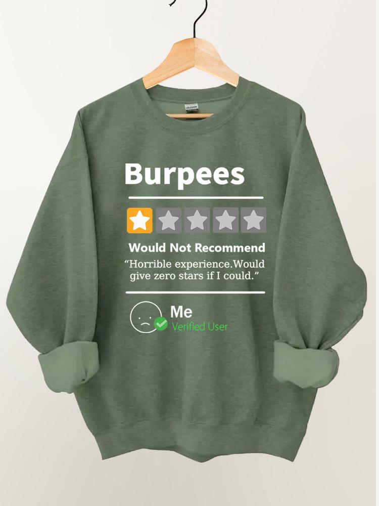 Burpees Reviewed Vintage Gym Sweatshirt