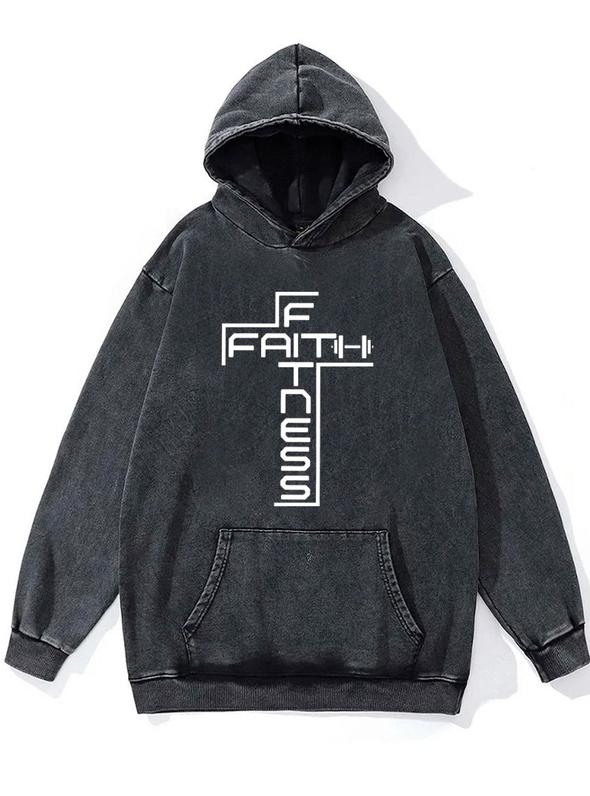 faith and fitness Washed Gym Hoodie