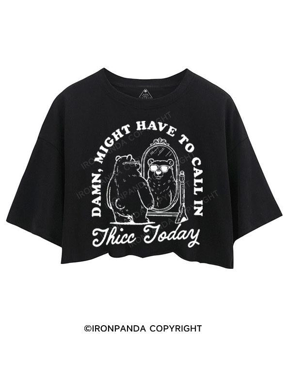 DAMN, MIGHT HAVE TO CALL IN THICC TODAY CROP TOPS