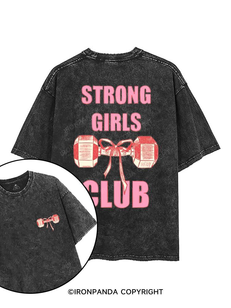 STRONG GIRLS printed Gym Shirt
