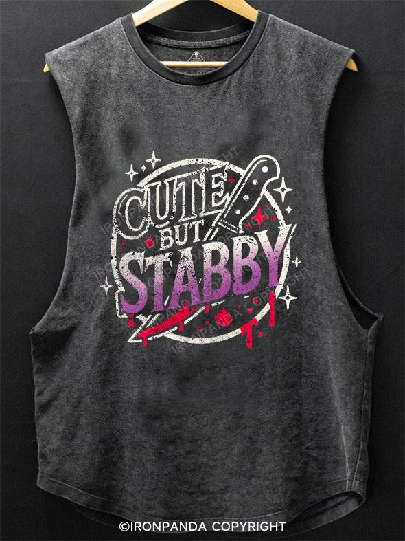 CUTE BUT STABBY SCOOP BOTTOM COTTON TANK