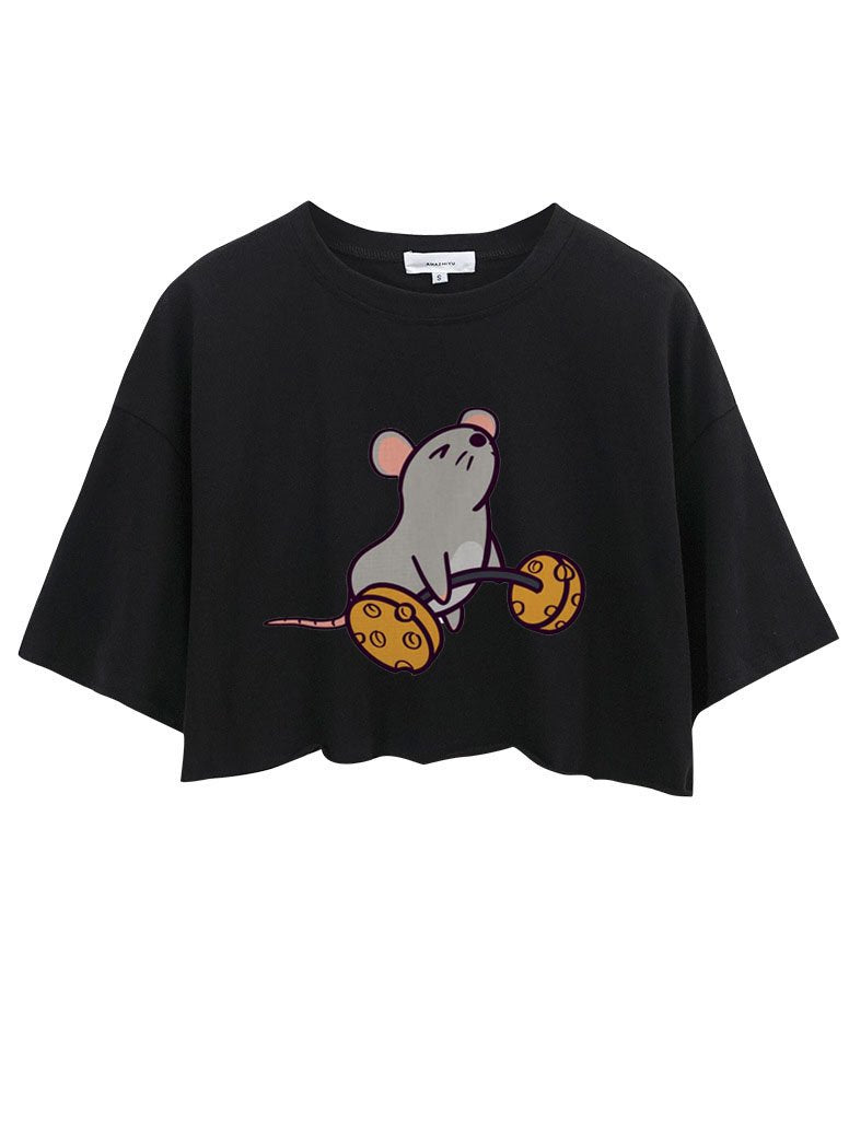 DEADLIFT GYM RAT  CROP TOPS