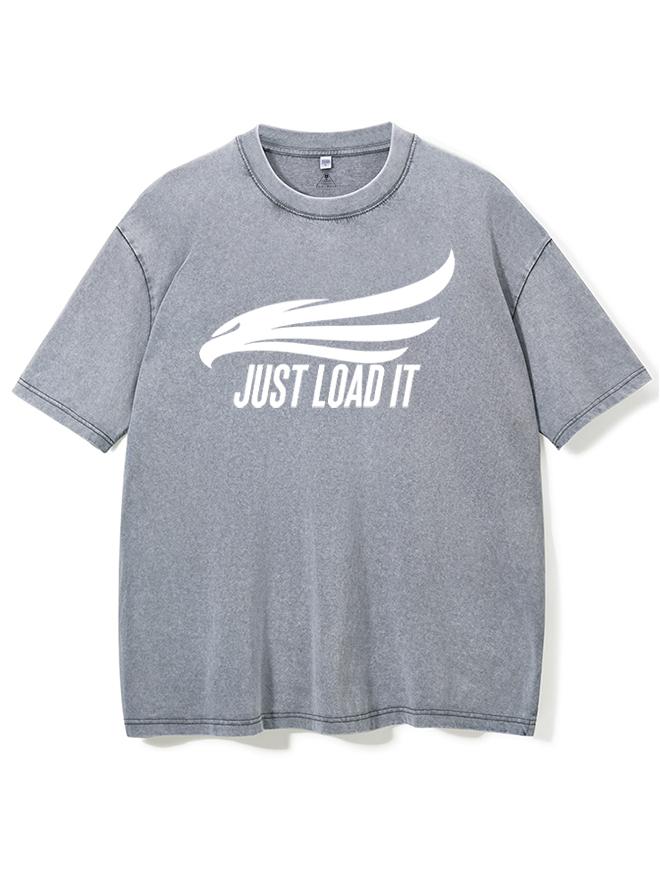 JUST LOAD IT Washed Gym Shirt