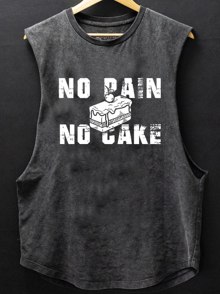 no pain no cake SCOOP BOTTOM COTTON TANK